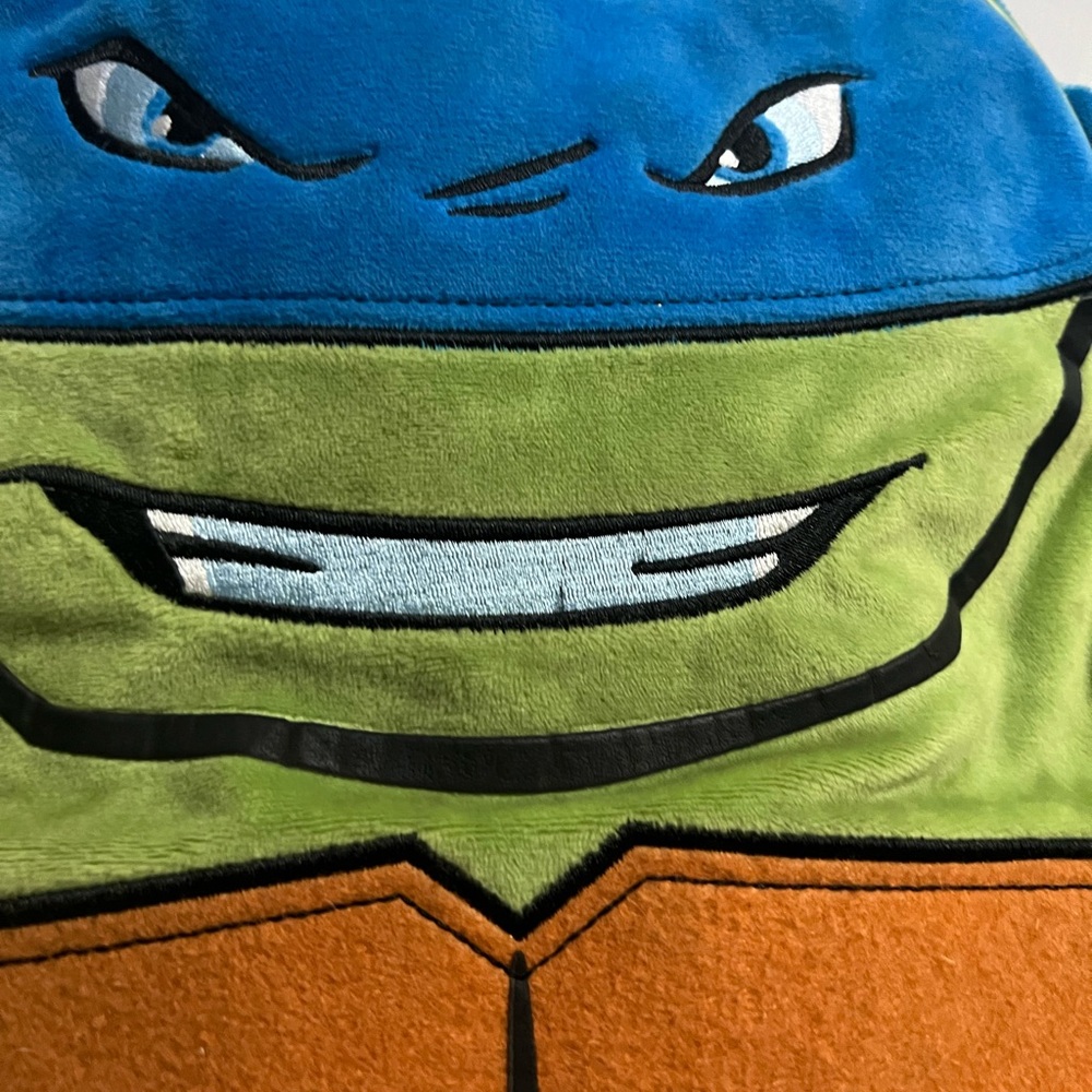 Plush Ninja Turtle Backpack - Green and Blue - Picture 2 of 13
